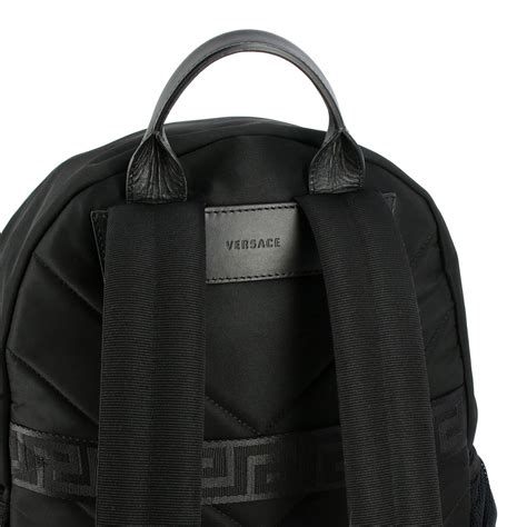 travel bag versace|Versace summer backpack for men.